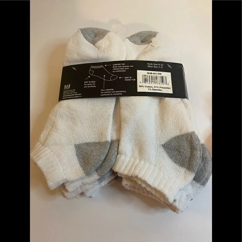 Beverly Hills Polo Club Boys 8 pair Low Cut Socks